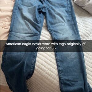 American Eagle Outfitters Blue Straight Leg Jeans